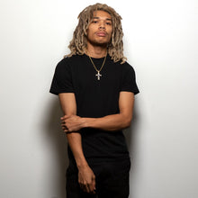 Load image into Gallery viewer, The Tanzanite Crucifix Cross Necklace