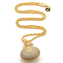 Load image into Gallery viewer, Money Bag Necklace - Designed by Snoop Dogg x King Ice