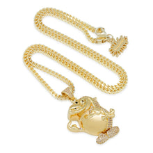 Load image into Gallery viewer, Ren &amp; Stimpy x King Ice - Stimpy Necklace
