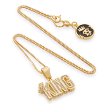 Load image into Gallery viewer, Snoop Dogg x King Ice - Sterling Silver Mini Crowned King Necklace
