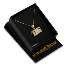 Load image into Gallery viewer, Snoop Dogg x King Ice - Sterling Silver Mini Crowned King Necklace

