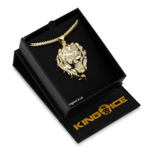 Load image into Gallery viewer, The 14K Gold Faceted Lion
