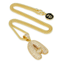 Load image into Gallery viewer, The Bubble Letter A Necklace
