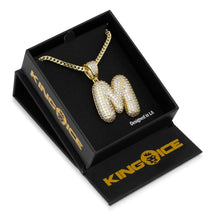 Load image into Gallery viewer, The Bubble Letter M Necklace
