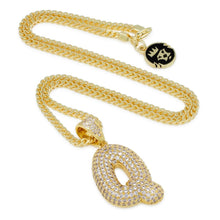 Load image into Gallery viewer, The Bubble Letter Q Necklace
