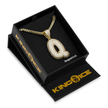 Load image into Gallery viewer, The Bubble Letter Q Necklace
