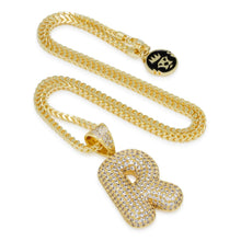 Load image into Gallery viewer, The Bubble Letter R Necklace
