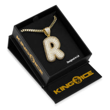 Load image into Gallery viewer, The Bubble Letter R Necklace
