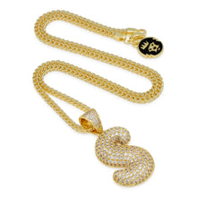 Load image into Gallery viewer, The Bubble Letter S Necklace
