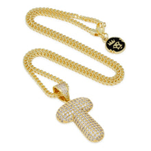 Load image into Gallery viewer, The Bubble Letter T Necklace
