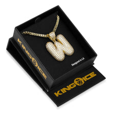 Load image into Gallery viewer, The Bubble Letter W Necklace
