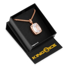 Load image into Gallery viewer, The Rose Gold Clear Crown Julz Necklace
