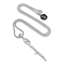Load image into Gallery viewer, Champion Heritage White Gold Logo Necklace
