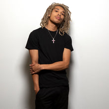 Load image into Gallery viewer, The Magenta Crucifix Cross Necklace
