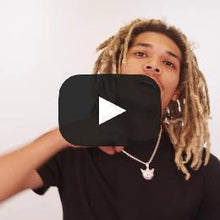 Load image into Gallery viewer, White Gold Devil Emoji Necklace
